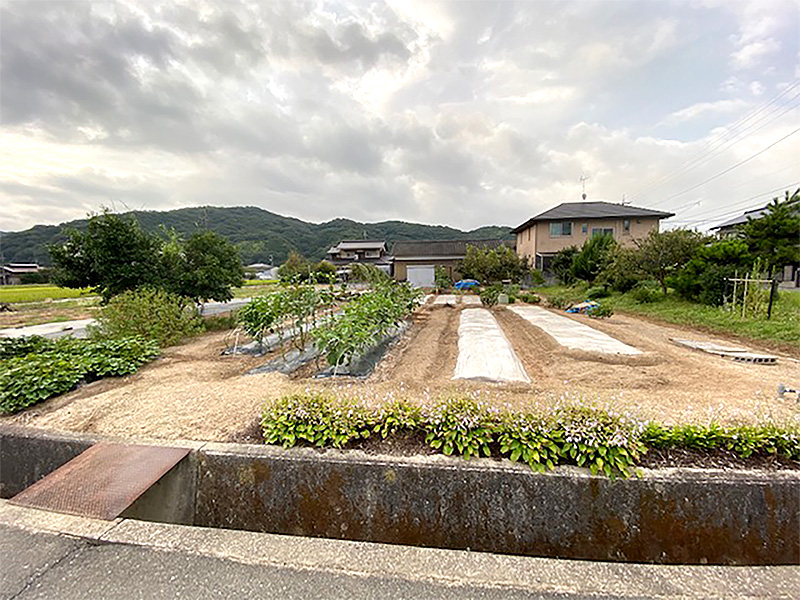石山氏のご自宅のお庭
